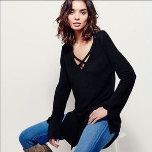 NWOT Free People black tunic